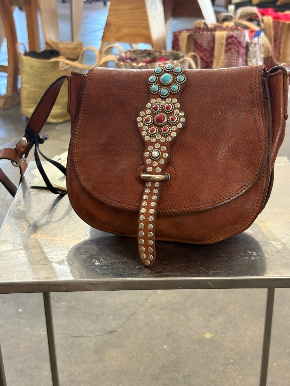 Campomaggi Leather Bag in Cognac